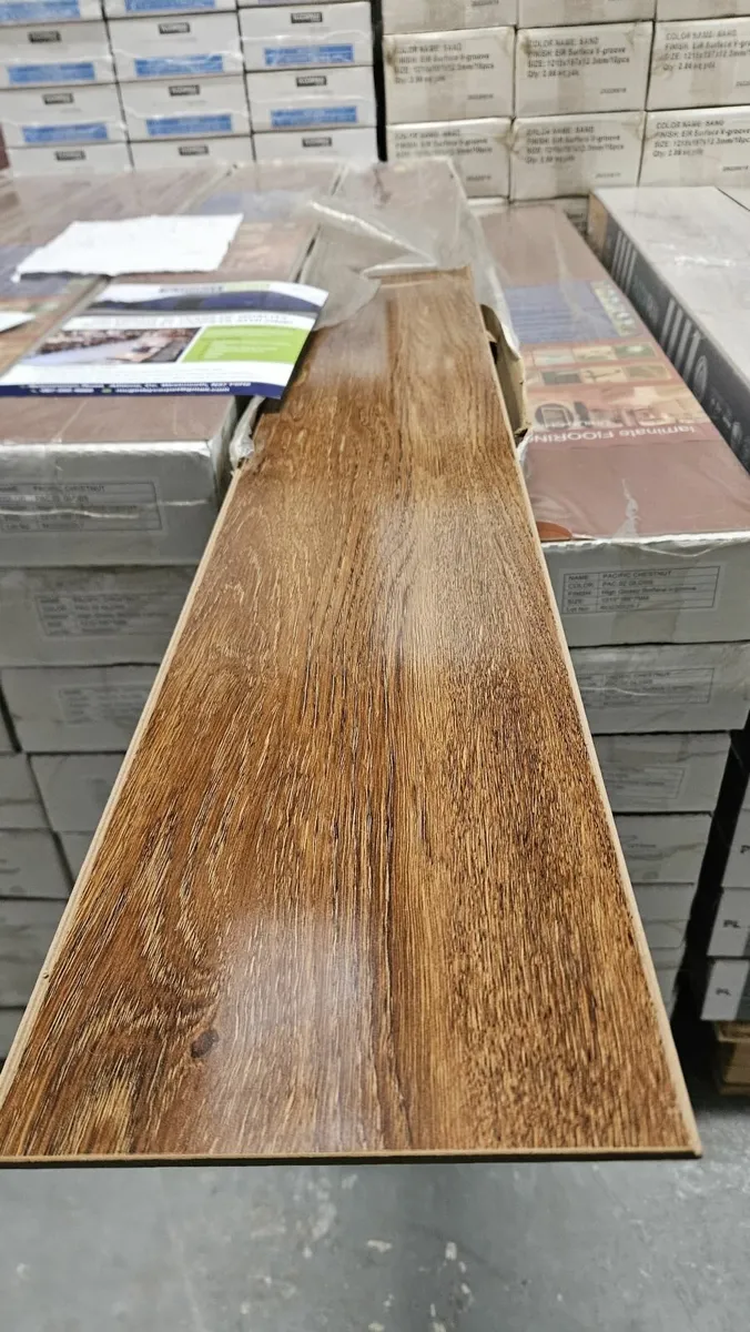 7mm High Gloss Laminated Click Flooring - Shine Fi - Image 3