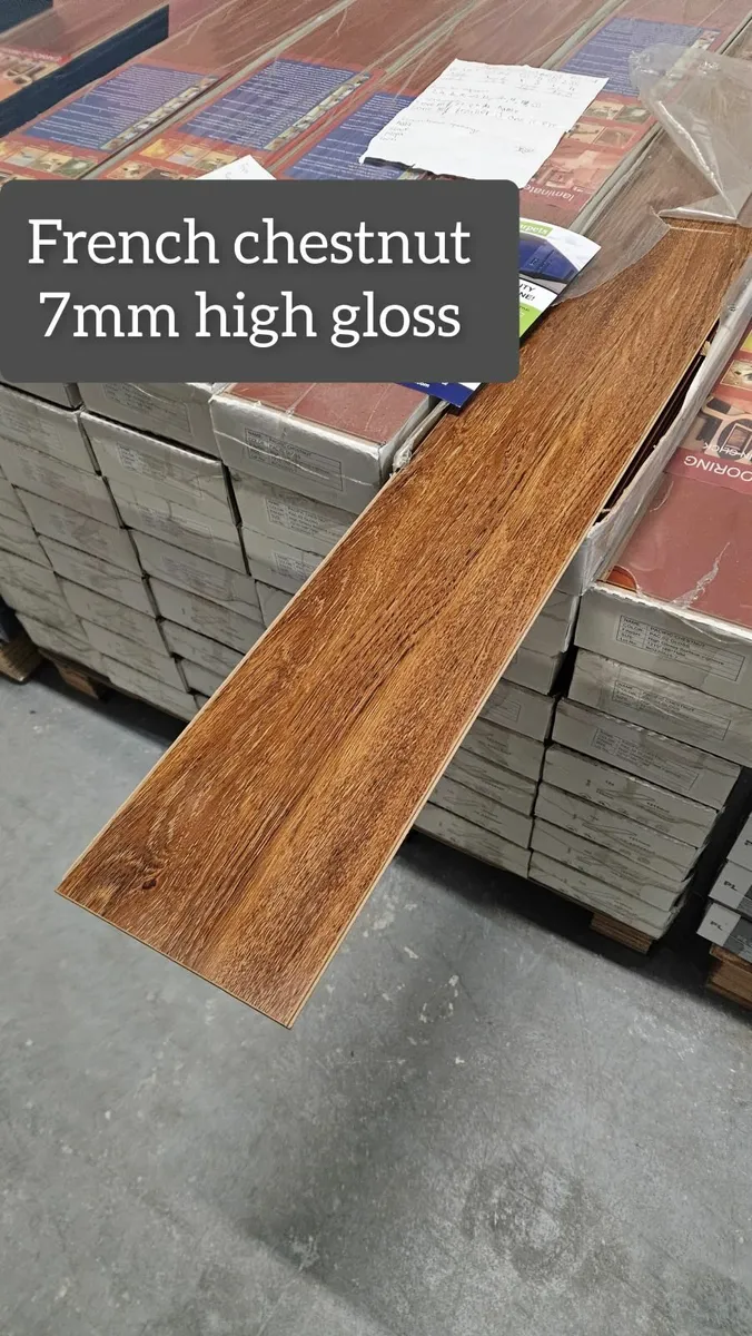 Affordable 7mm High Gloss Laminated Click Flooring - Image 2