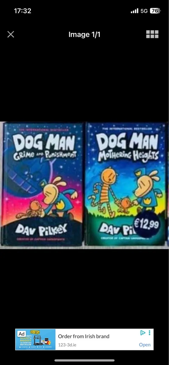 2 Dogman plus 4 FREE Horrid Henry Books