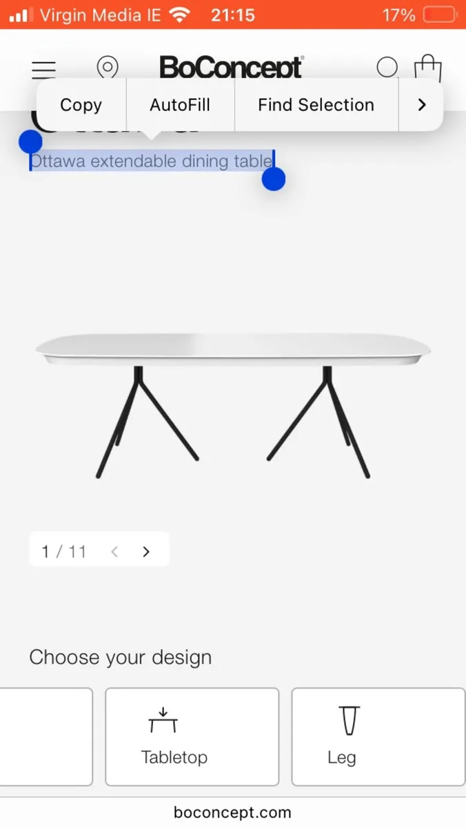 Extendable dining table - Image 1