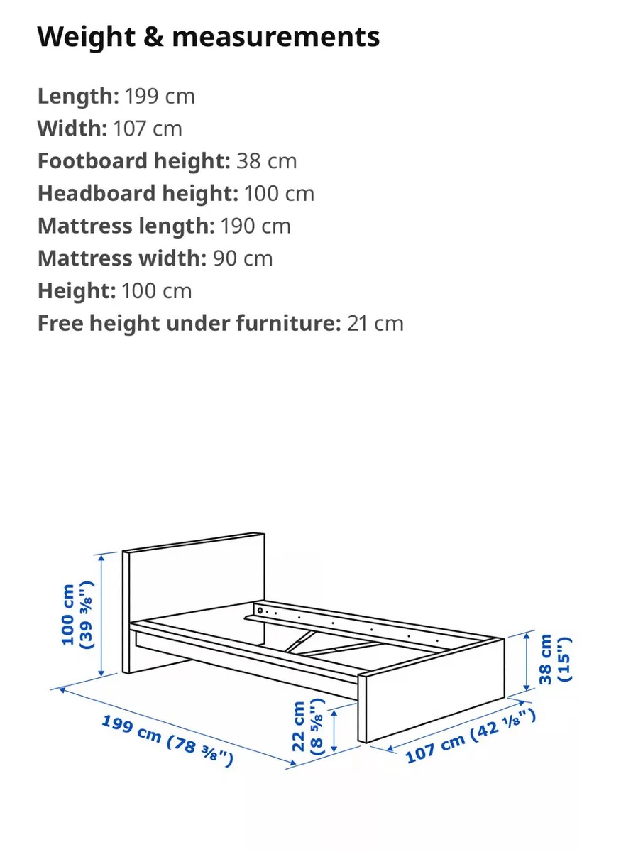 MALM bed frame, single - Image 3