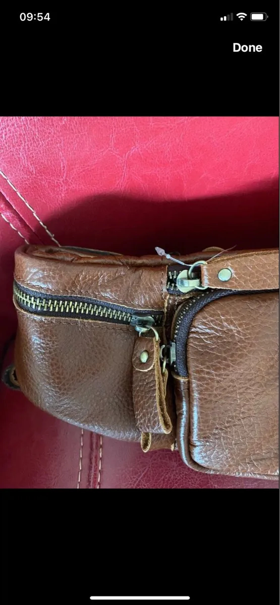 NEW-Leather Waist Bag - Image 2
