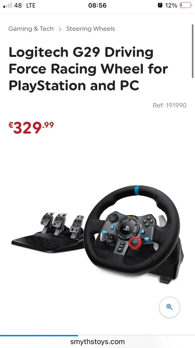 New Logitech G29 Racing Wheel Pedals Playstation - Image 1