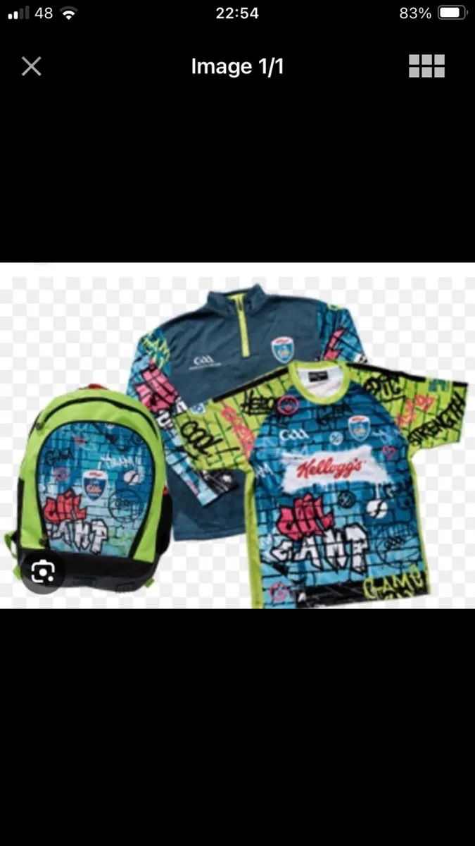 New GAA Cul Camps Kit Age 7/8 hurling football