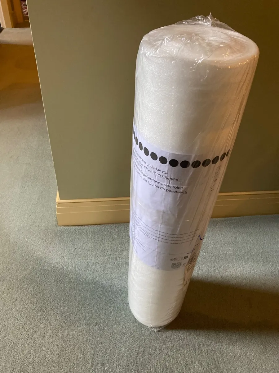 FLOATING FLOOR UNDERLAY. TWO ROLLS.