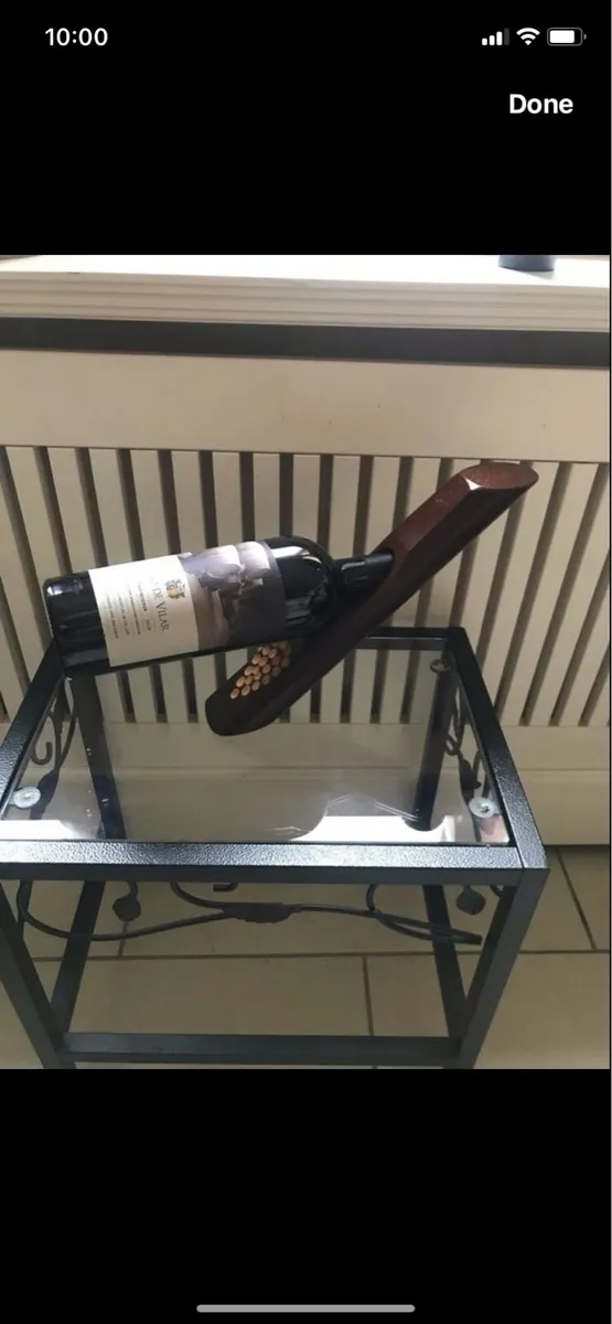 Wooden Balanced Wine Holder - Image 1