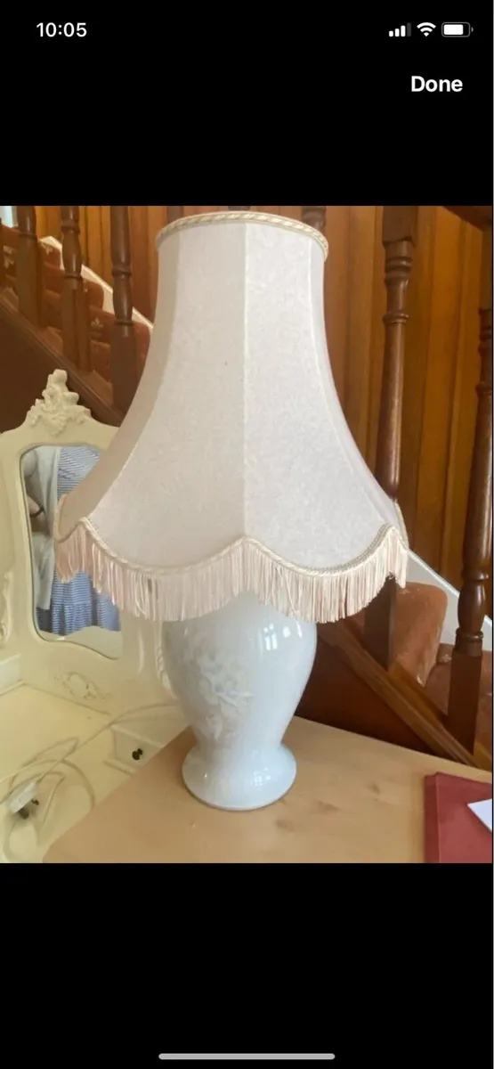 Vintage Denny Table Lamp & Shade - Image 1