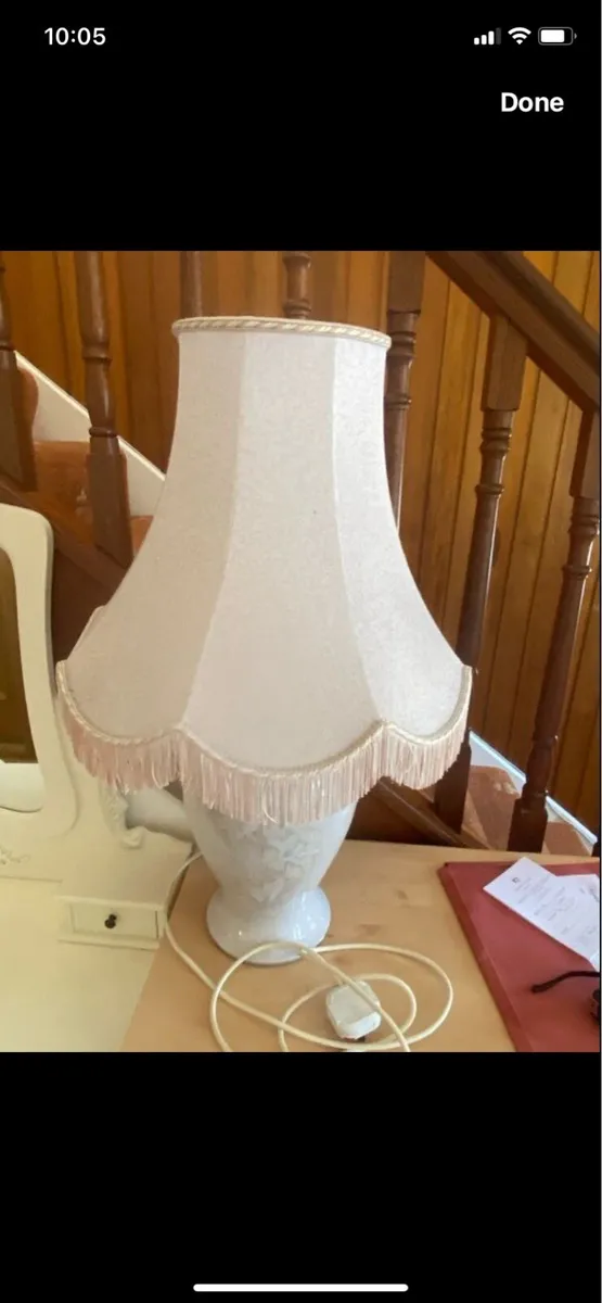 Vintage Denny Table Lamp & Shade - Image 2