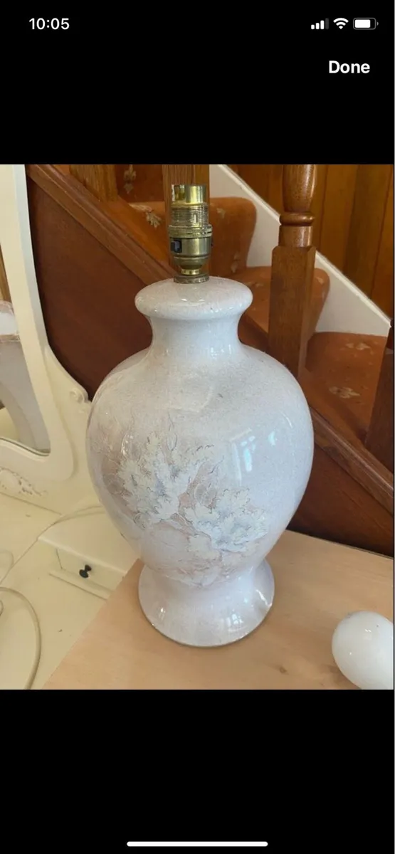 Vintage Denny Table Lamp & Shade - Image 3