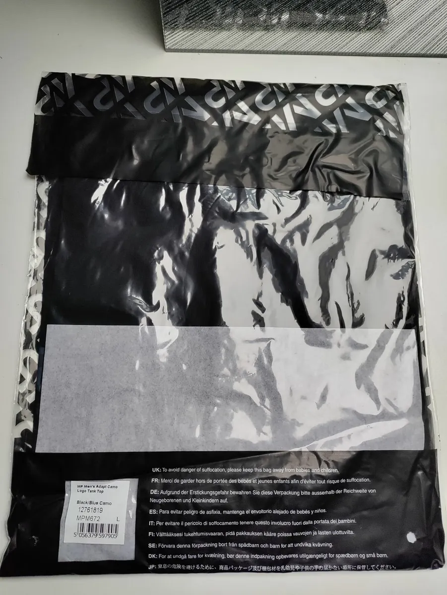 MyProtein Geo Camo Tank top x2 L New - Image 3