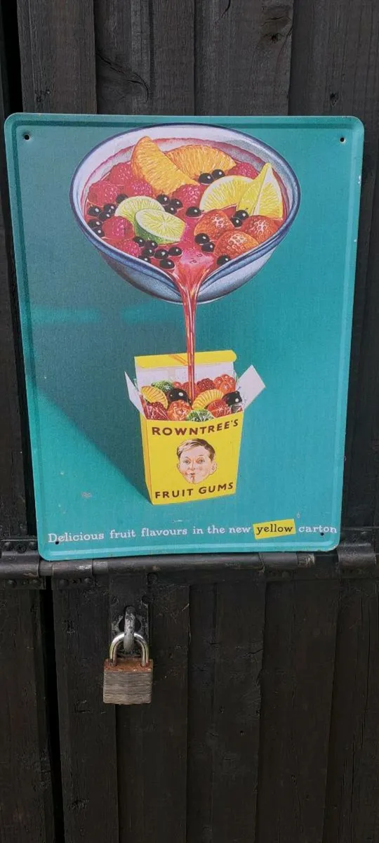 Sweet  metal sign
