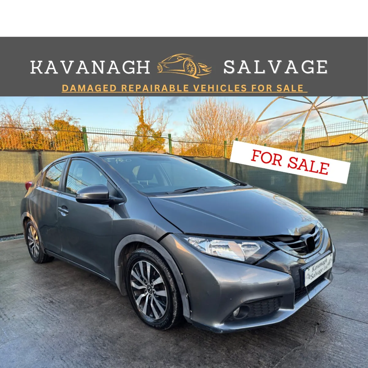 2013 Honda Civic light damage - Image 1