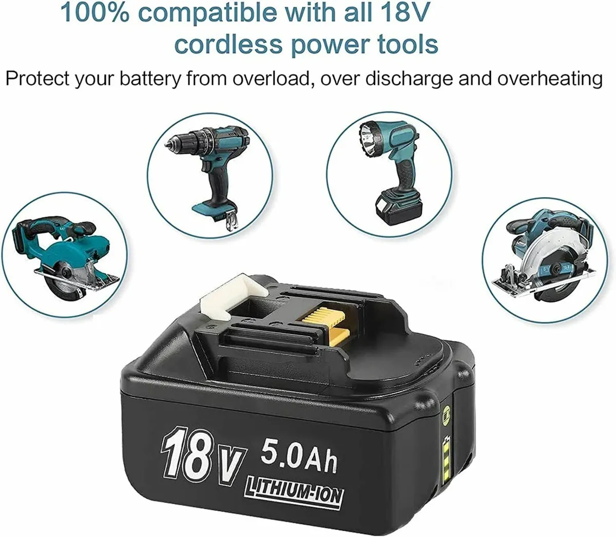 Replacement Batteries for Makita 18V 7.0Ah Li-Ion - Image 2