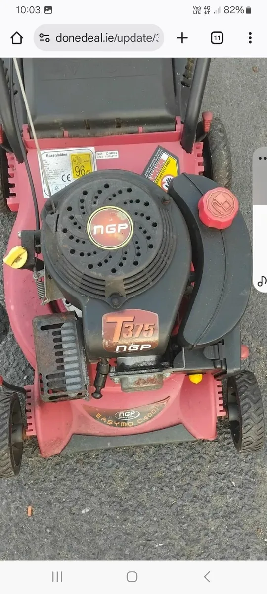 Push lawnmower working perfect priced - Image 3