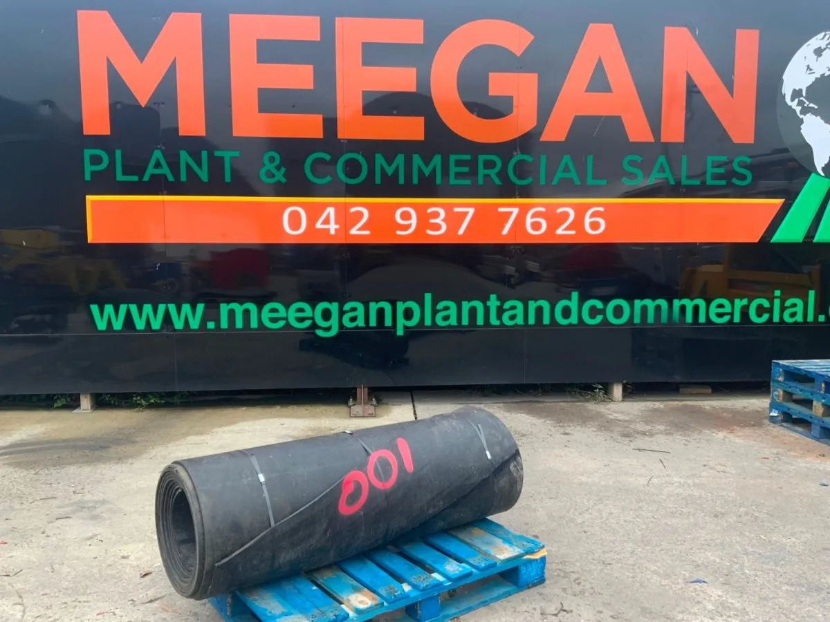 UNUSED 1400mm TEREX CONVEYOR RUBBER..001. - Image 1