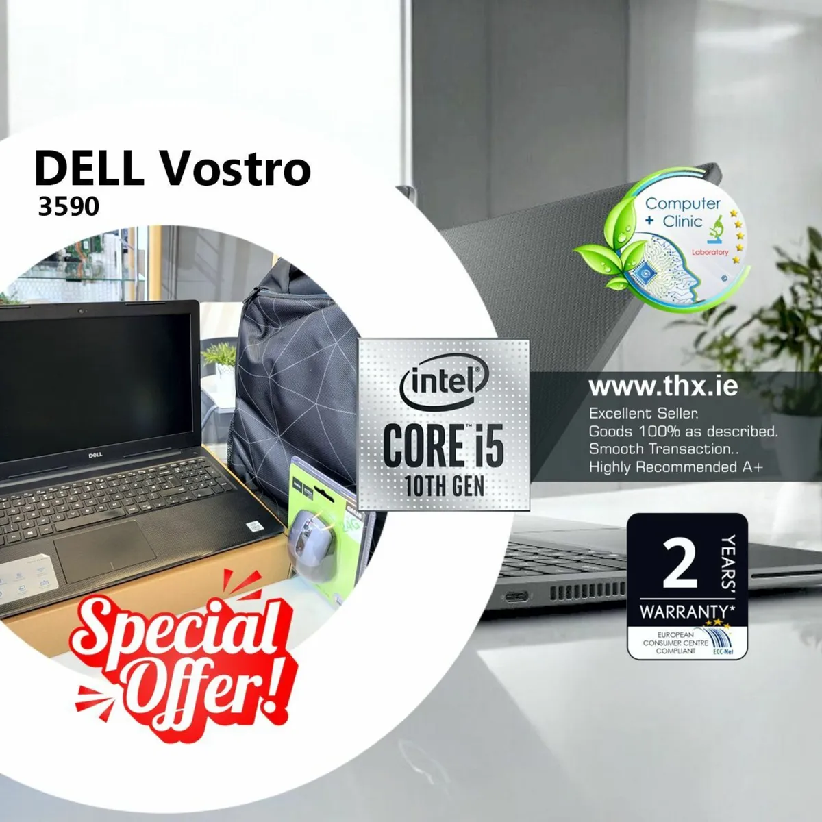 DELL VOSTRO 3590 | i5-10210U | 16GB RAM | 480SSD - Image 1
