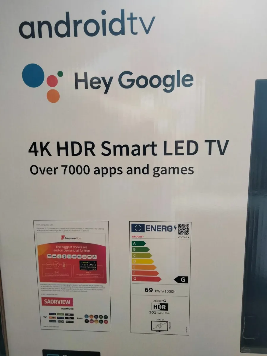 SHARP 4K Ultra HD 50" HDR Smart LED TV NEW - Image 2