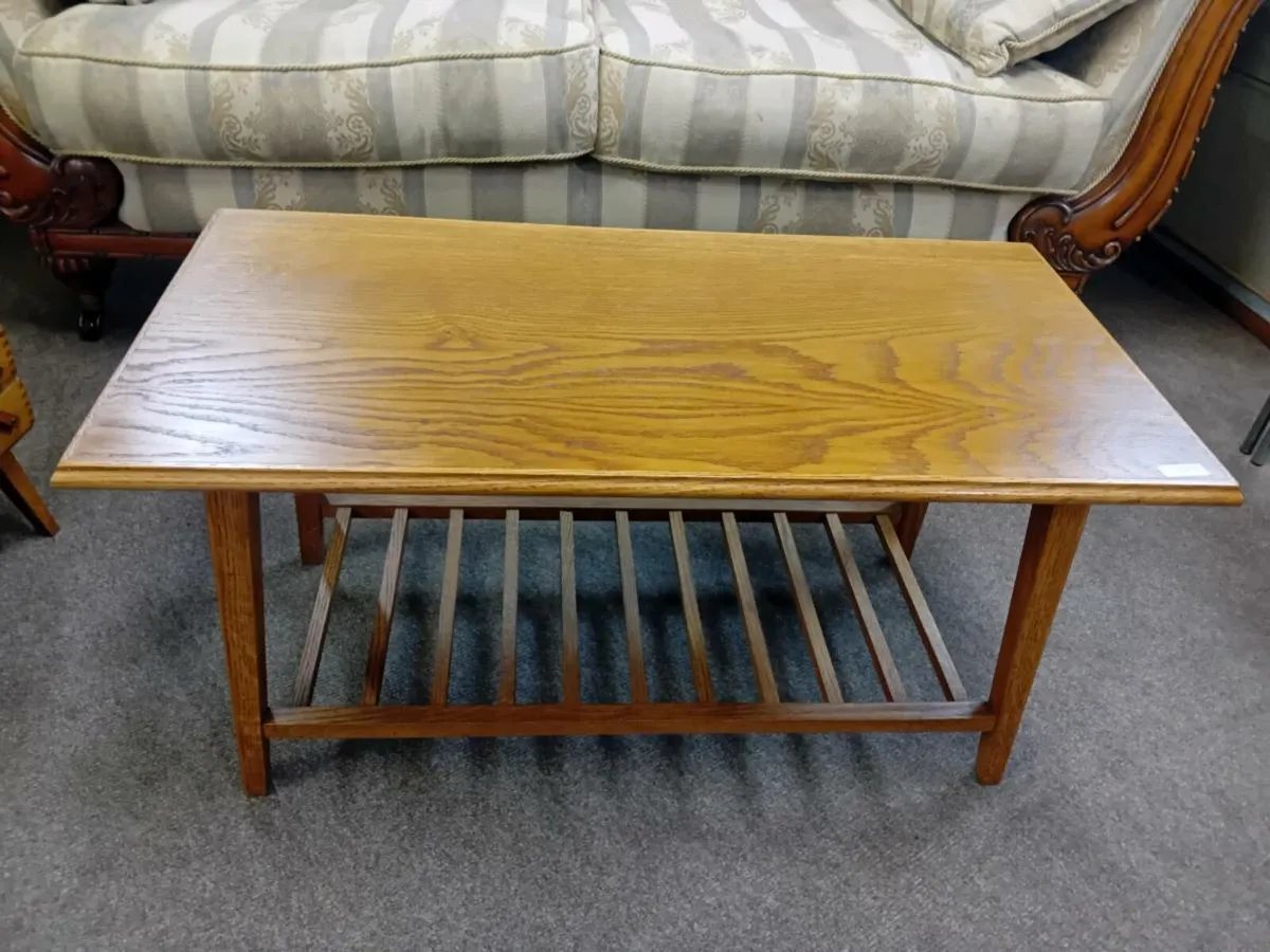 Mid Century Solid Wood Coffee Table