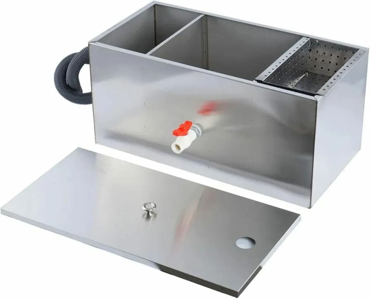 Grease Trap Interceptor 54L Stainless Steel Grease - Image 1