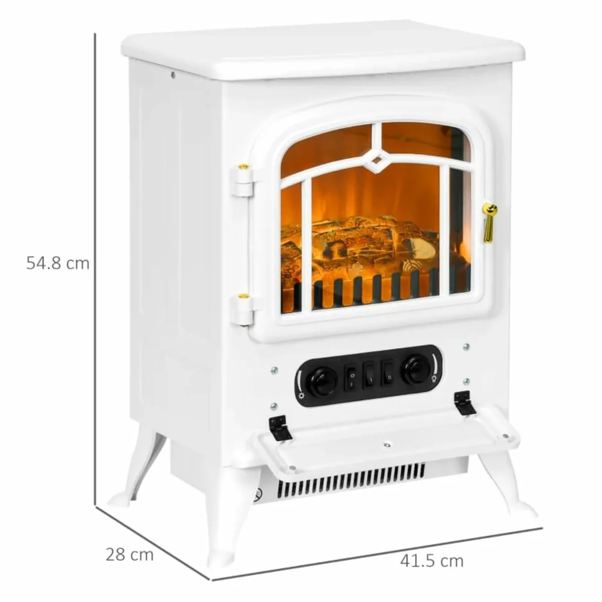 Modern Electric Fireplace, Freestanding Electric S - Image 3