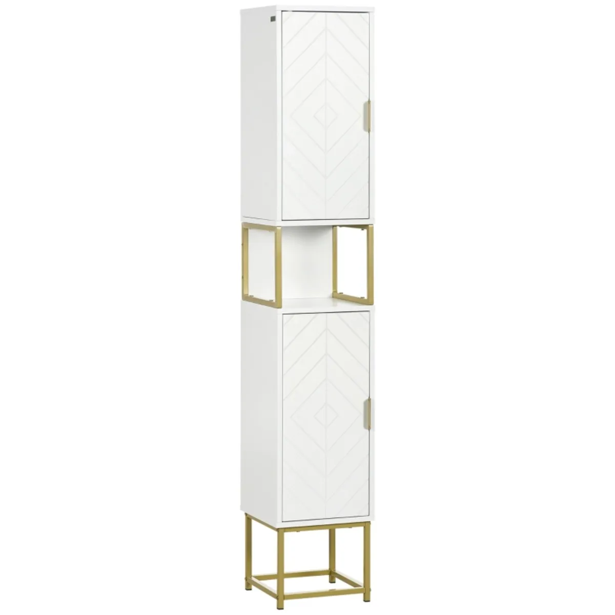 kleankin Narrow Bathroom Storage Cabinet, Freestan - Image 1