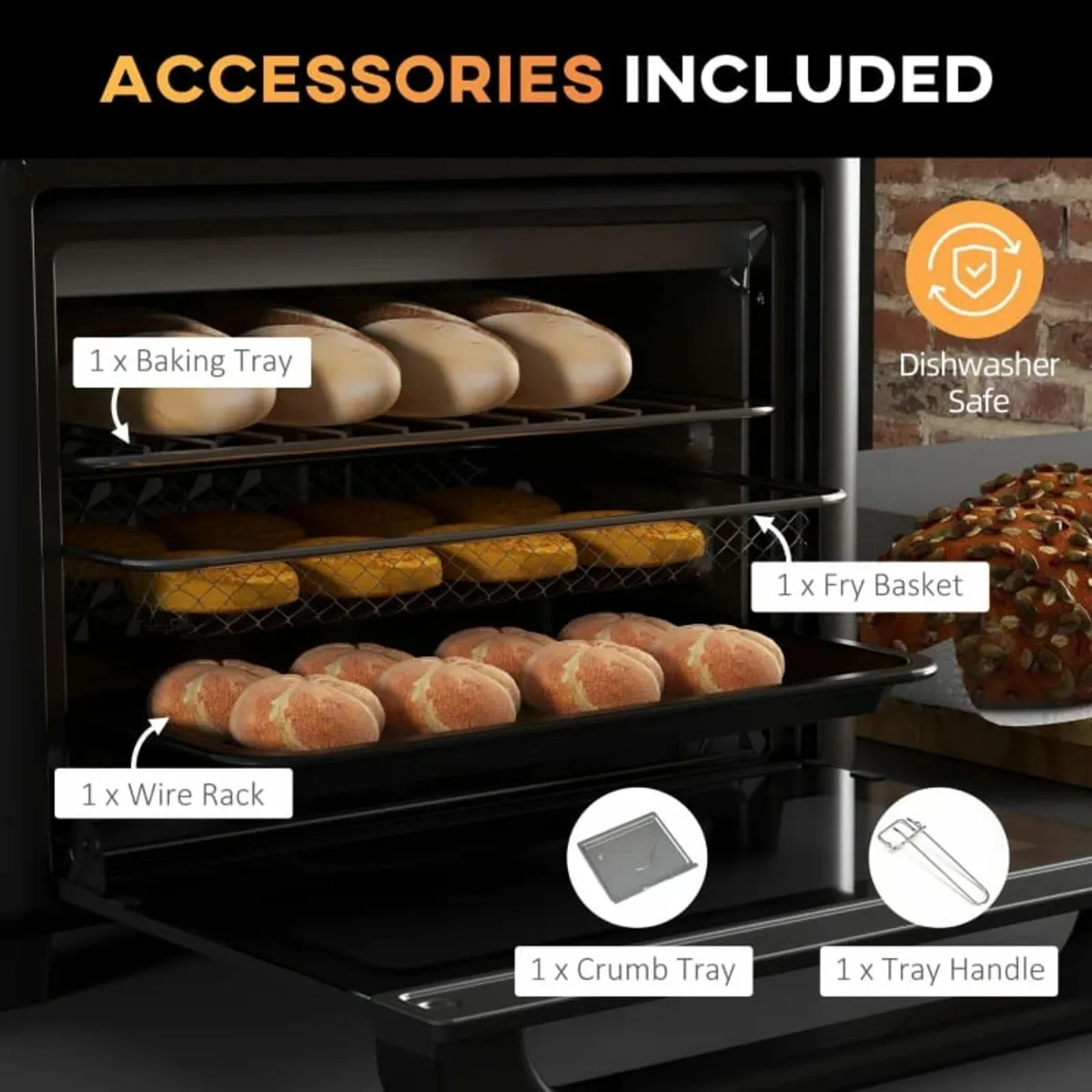 Air Fryer Oven, 13L Mini Oven, Multifunction Count - Image 4