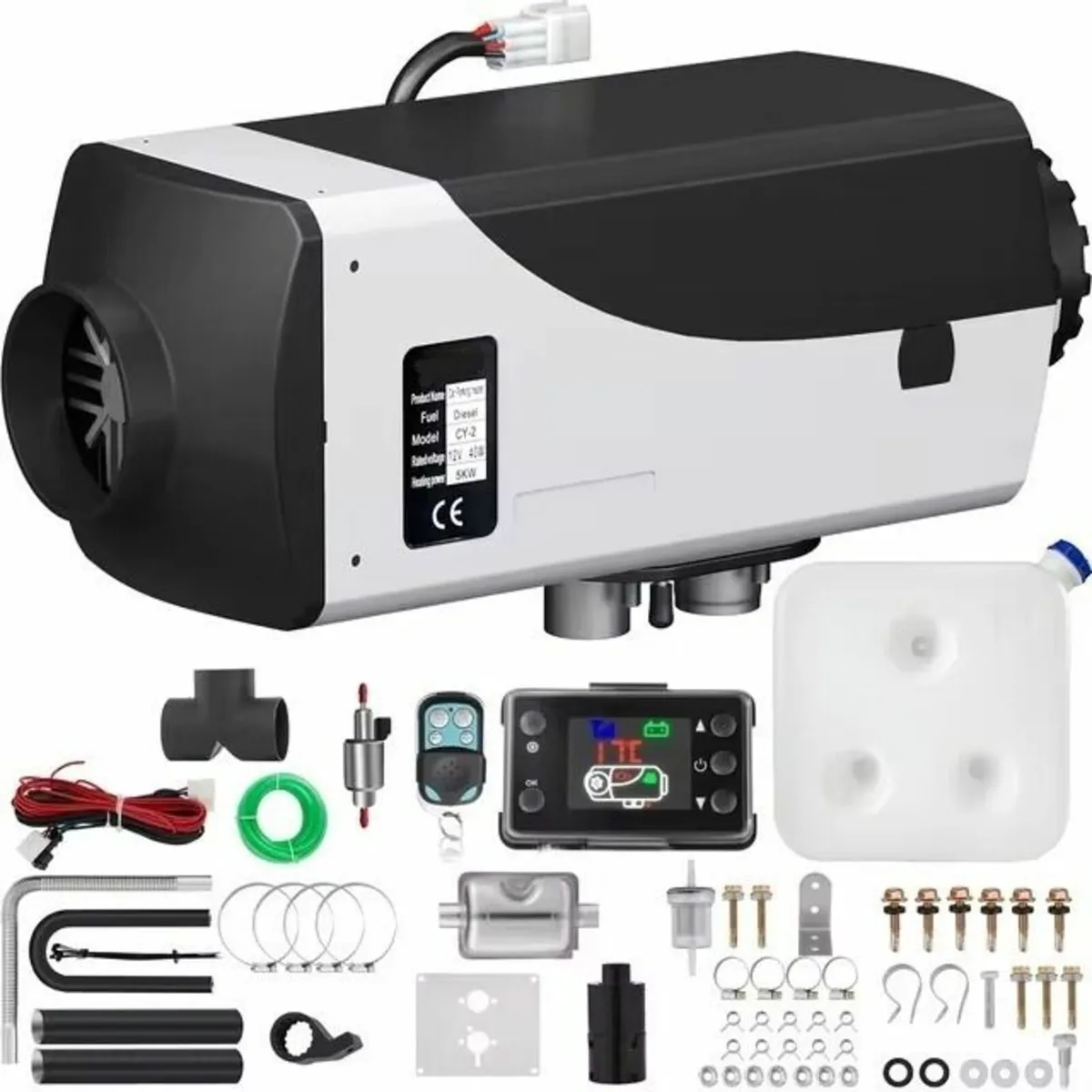 5KW 12V Diesel Air Heater LCD for RV Car - Image 4