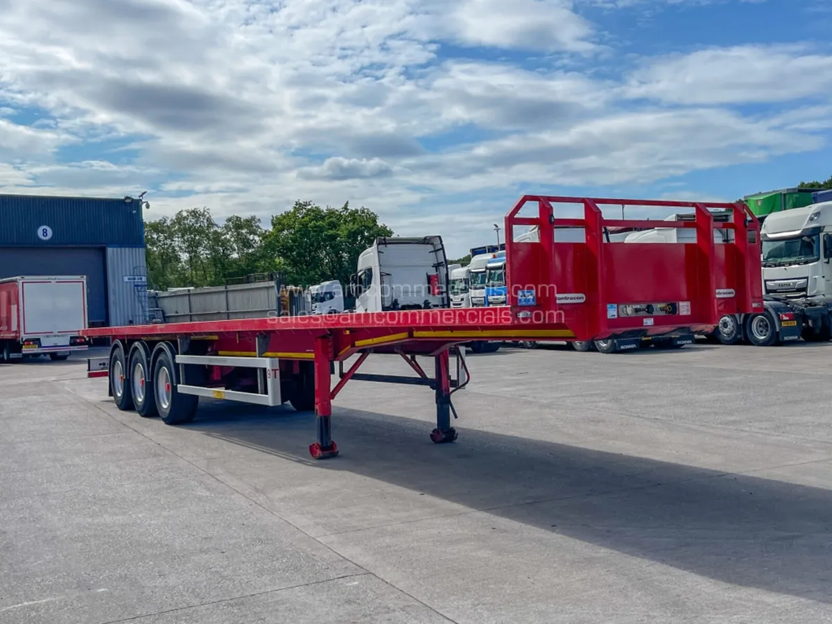2022 MONTRACON TRI AXLE FLAT BED TRAILER - Image 2