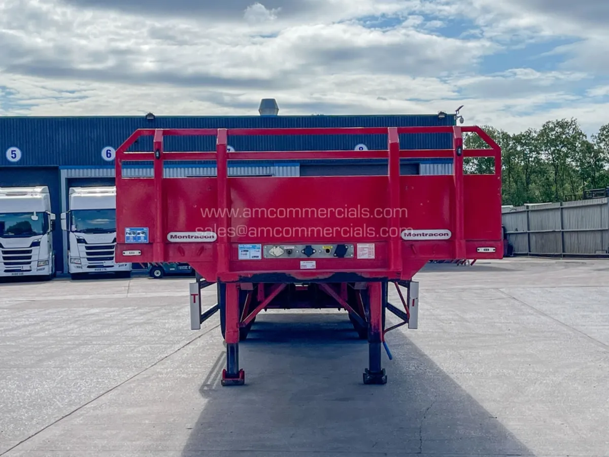 2022 MONTRACON TRI AXLE FLAT BED TRAILER - Image 3