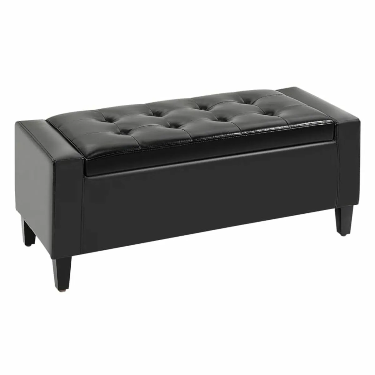 PU Leather Storage Ottoman Bench Storage Chest Tuf - Image 1