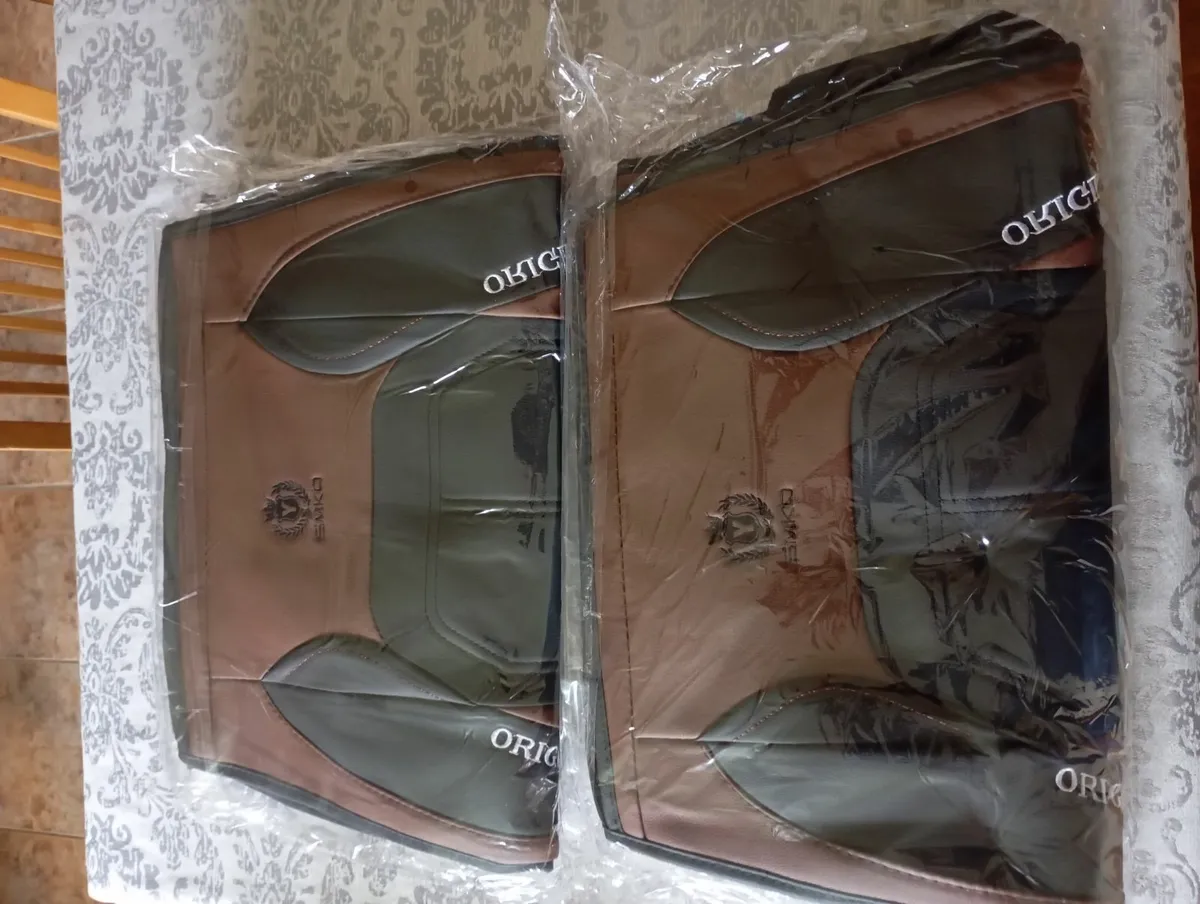 Set of 2 Leather effect Car front seats covers - Image 3