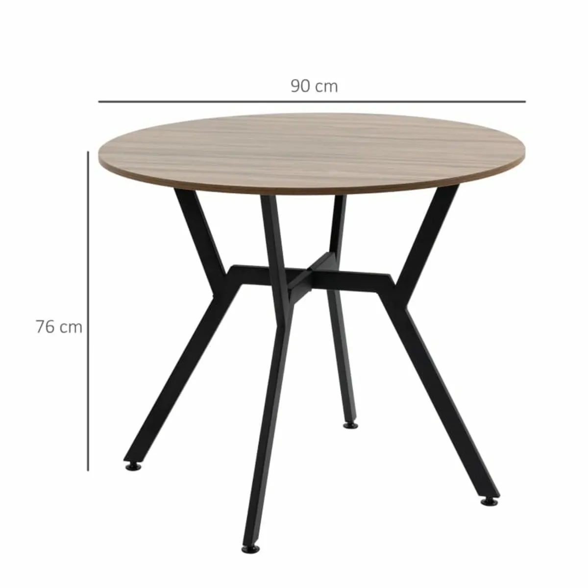 Dining Room Table with Black Legs Anti-slip Foot P - Image 2