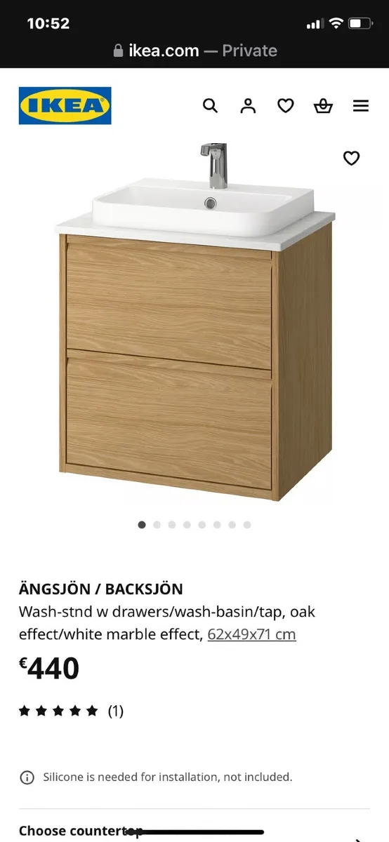 Gorgeous Ikea Bathroom Vanity new - Image 1
