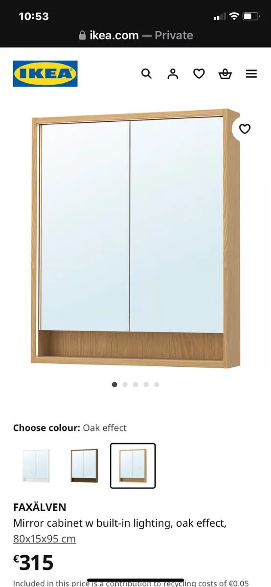 Gorgeous Ikea Bathroom Vanity new - Image 2