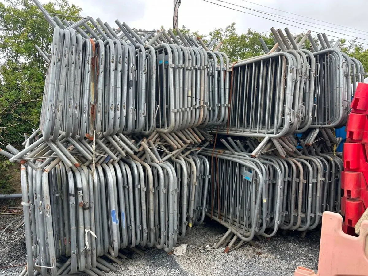 Galvanised safety barriers for sale  1137 - Image 1