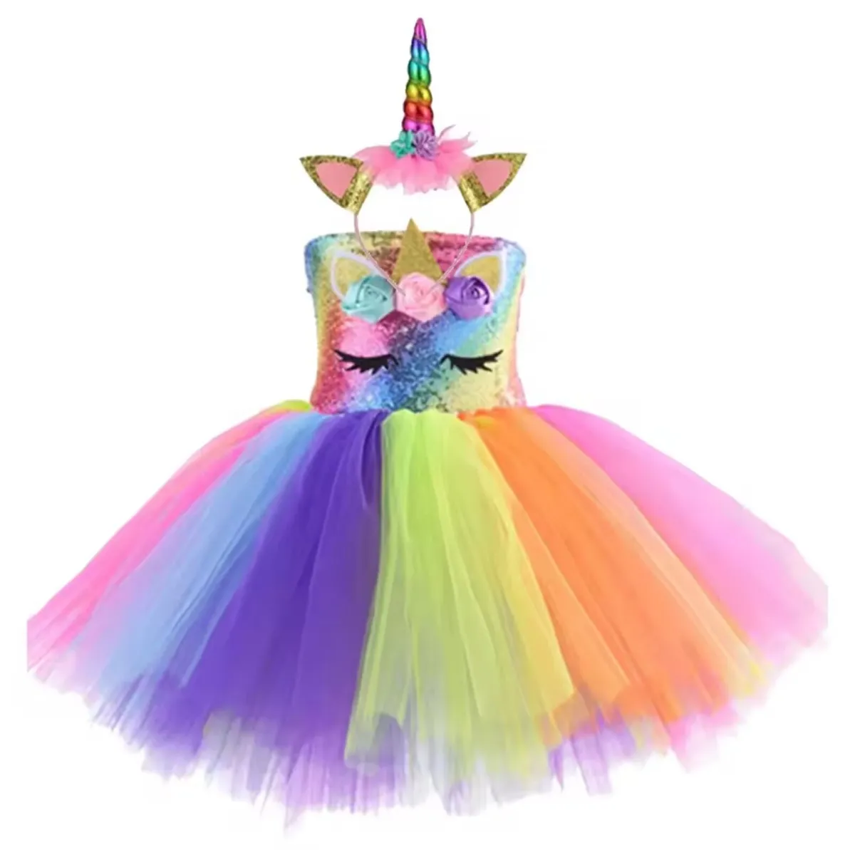 Unicorn Tutu Dress Costume - Image 2