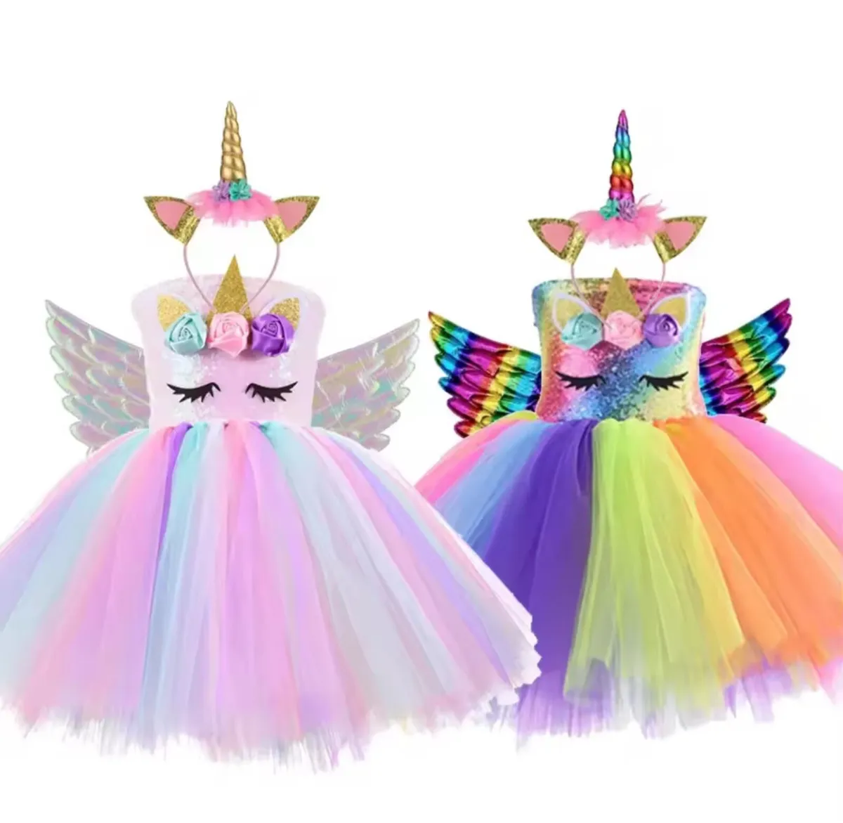 Unicorn Tutu Dress Costume - Image 3