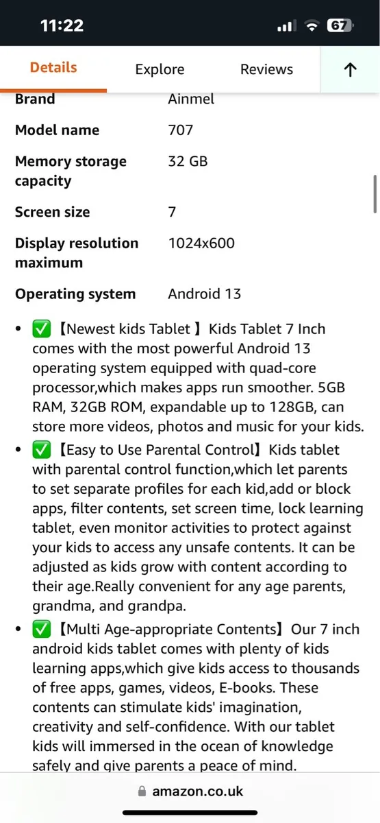 Kids android tablets - Image 2