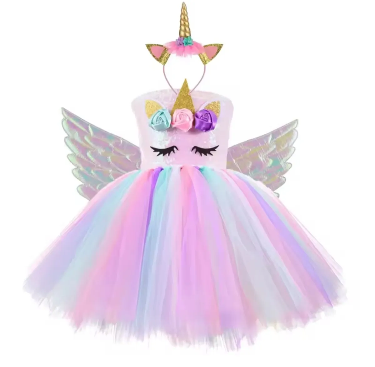 Unicorn Tutu Dress Costume - Image 3