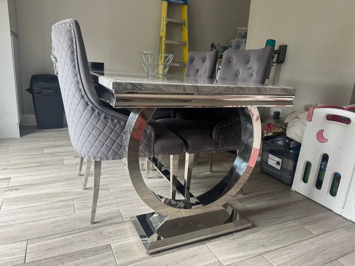 Arianna Marble Dining Table 2m - Image 2