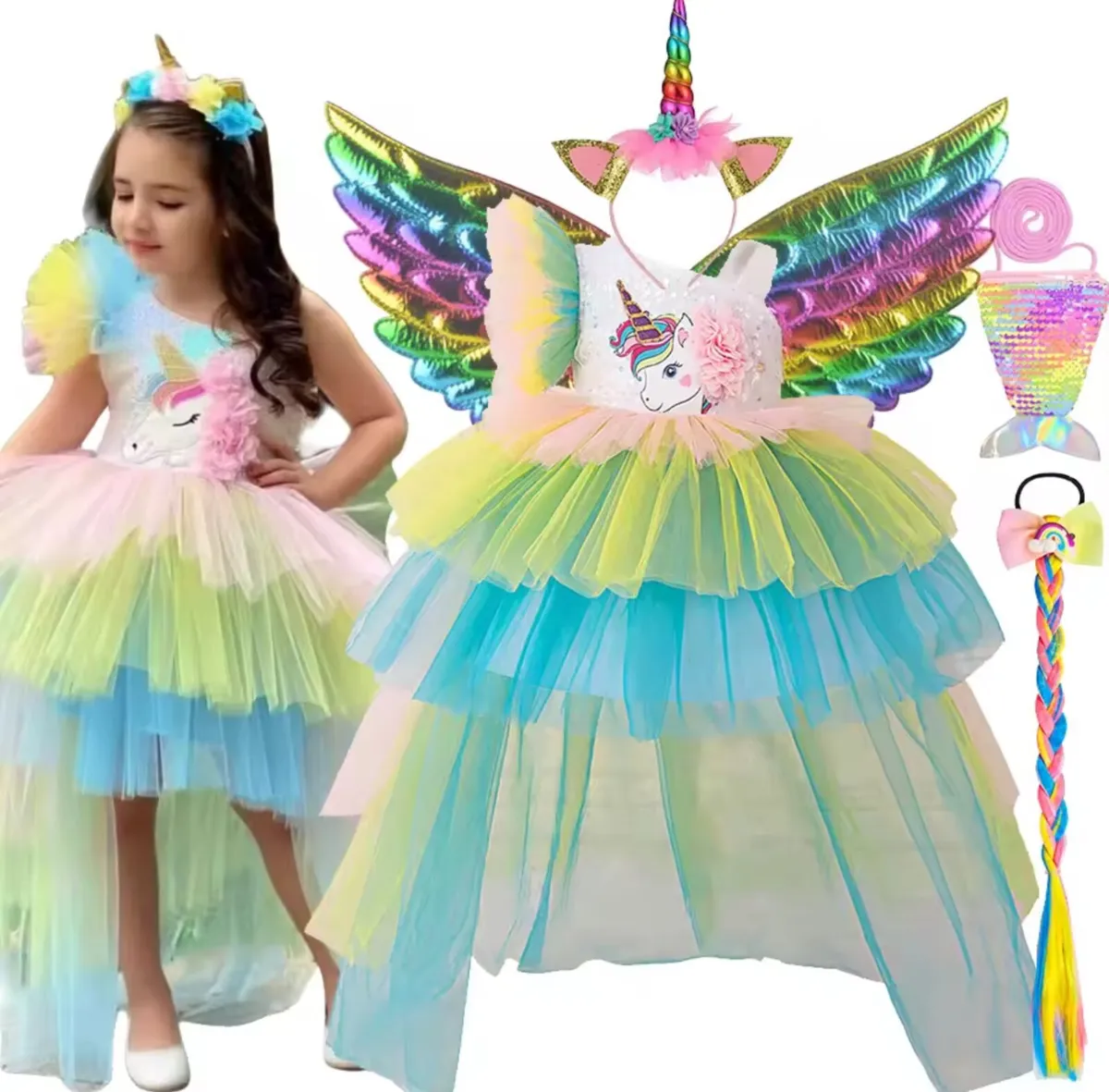 Unicorn Dress Costume - Image 1
