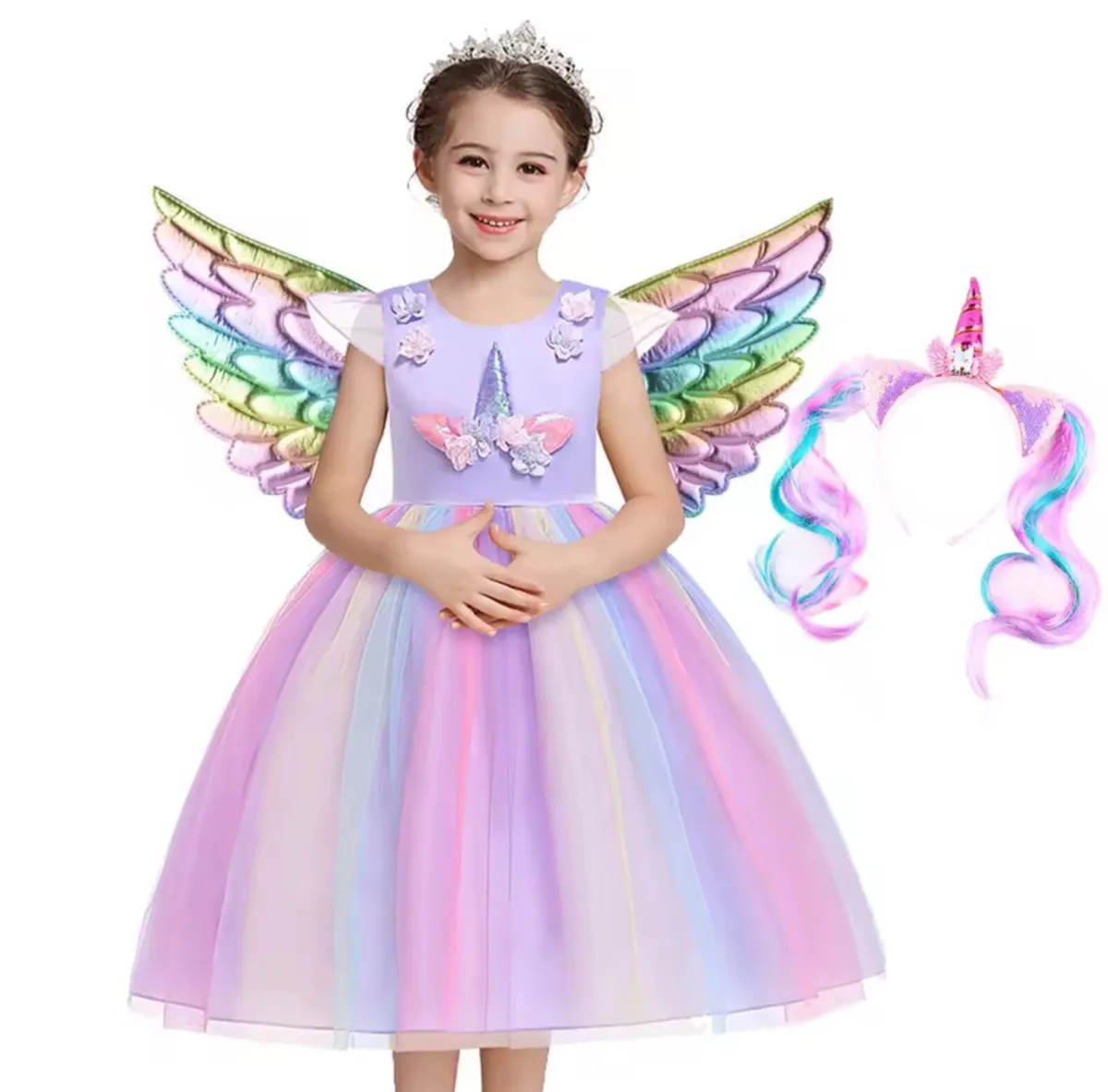 Unicorn Tutu Dress Costume - Image 1