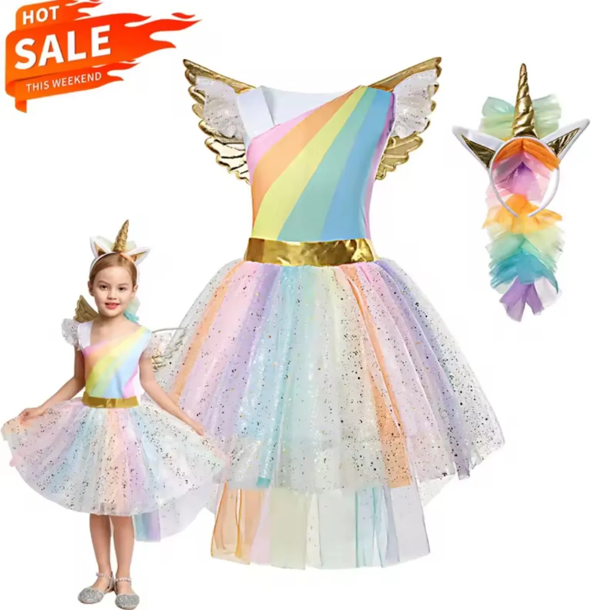 Unicorn Dress Costume - Image 2