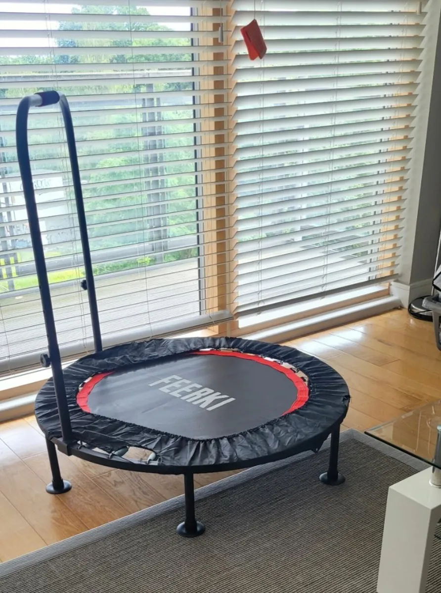 Rebounder - Mini Trampoline With Handle - Image 2