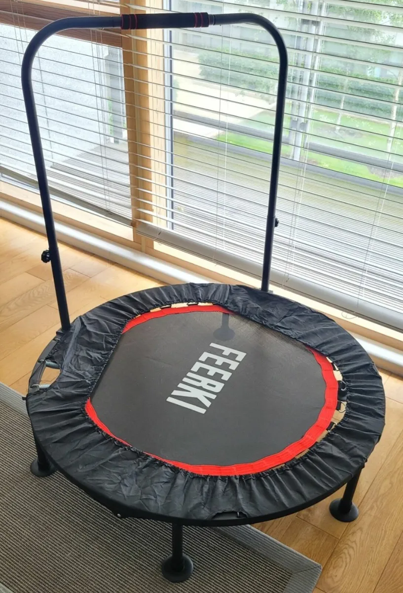 Rebounder - Mini Trampoline With Handle - Image 3