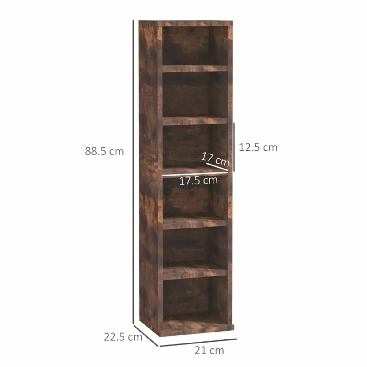 Set of Two 102 CD Storage Units - Mid Brown Wood-E - Image 2