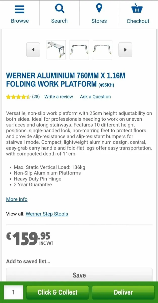 Warner platform ladder new - Image 3