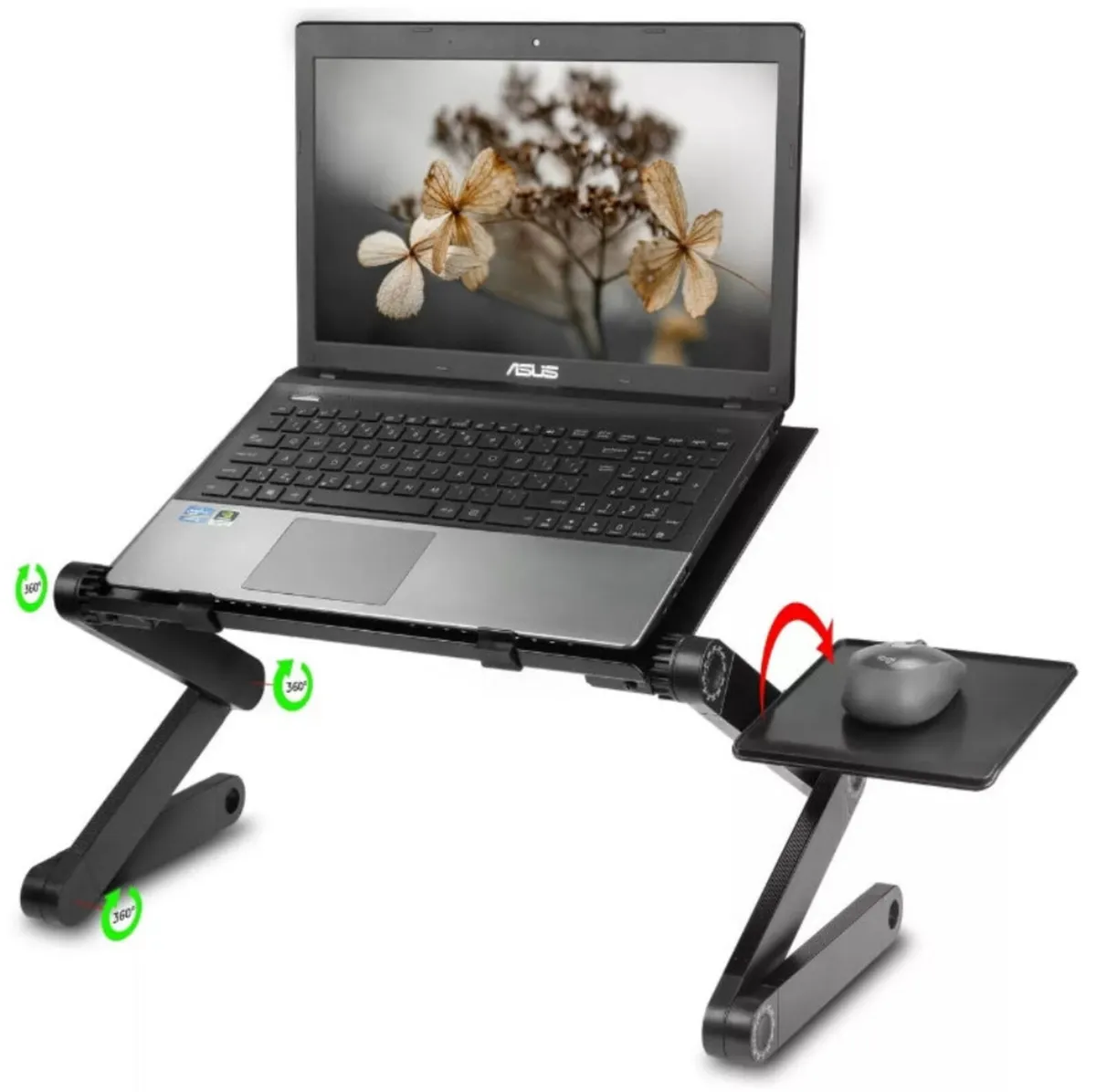 Folding Laptop Stand Riser Tray Table Desk NEW - Image 2
