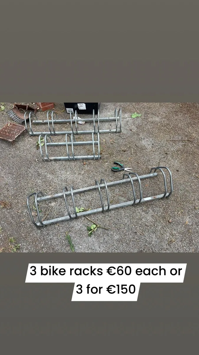 3 bike racks - Image 1