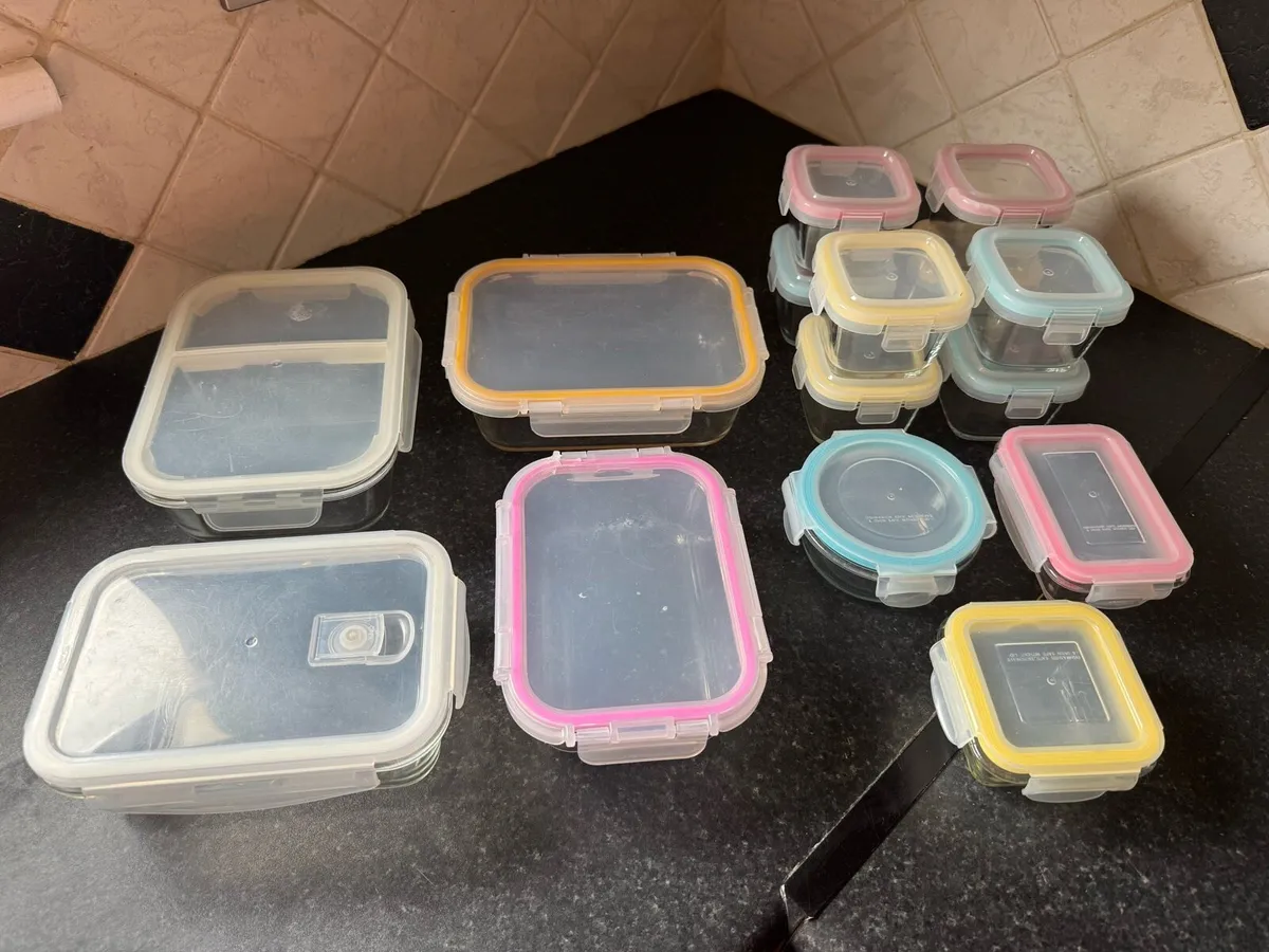 Glass Food Storage Containers - Mixed Sizes - Image 2